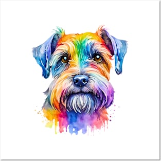 Cesky Terrier Watercolor Portrait Posters and Art